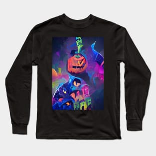 ABSTRACT HALLOWEEN Long Sleeve T-Shirt